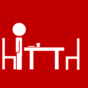 tafel rechtstaan / rechtstaan aan tafel